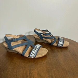 Cobb Hill by new balance, women’s blue Hollywood slingback sandals,‎ size 7
